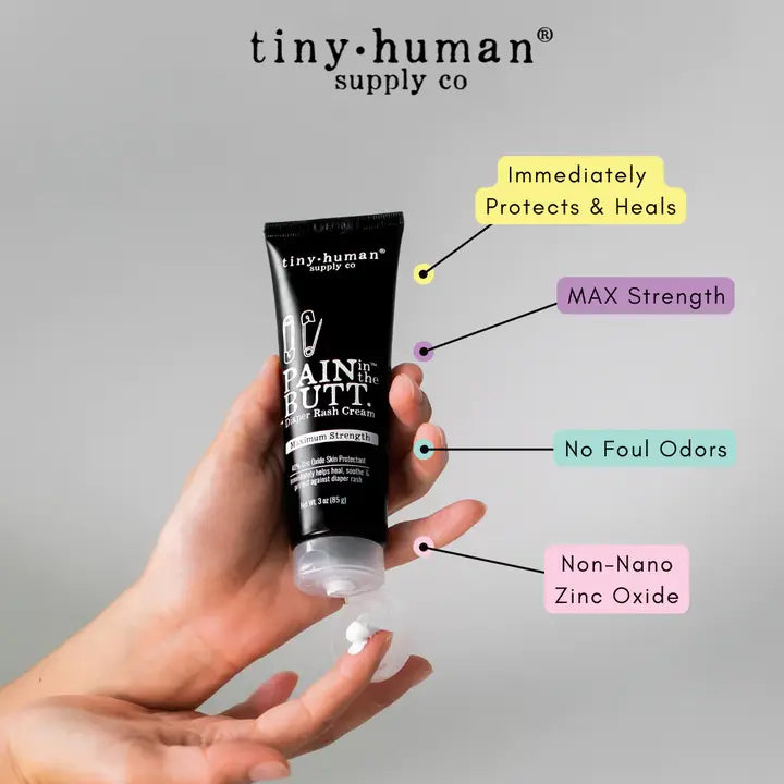 Pain in the Butt™ Max Diaper Rash Cream 3oz by Tiny Human