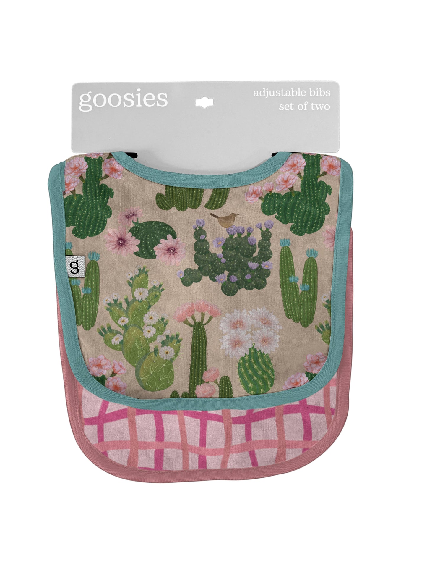 Cactus Flowers Bib Set