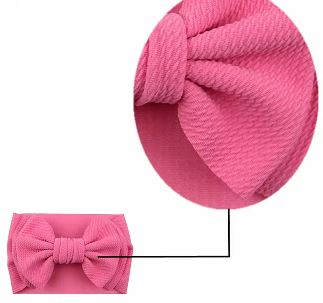 Double Bow Waffle Headwrap