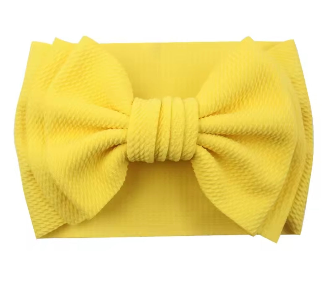 Double Bow Waffle Headwrap