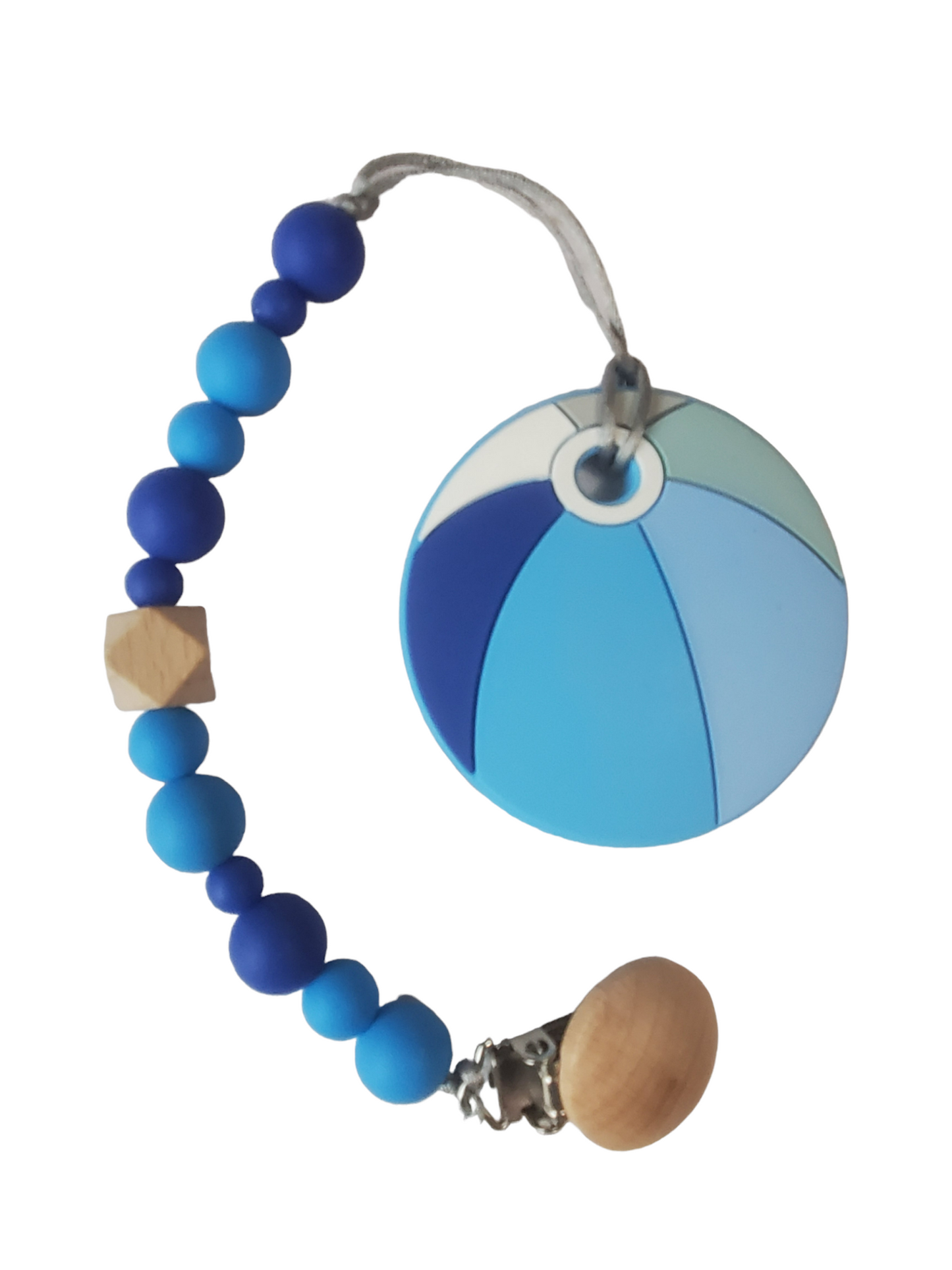 Beach Ball Silicone Teether (Blue)